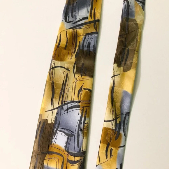 J Garcia Tie Collection Fifty Four Scales Silk Necktie - Picture 7 of 11